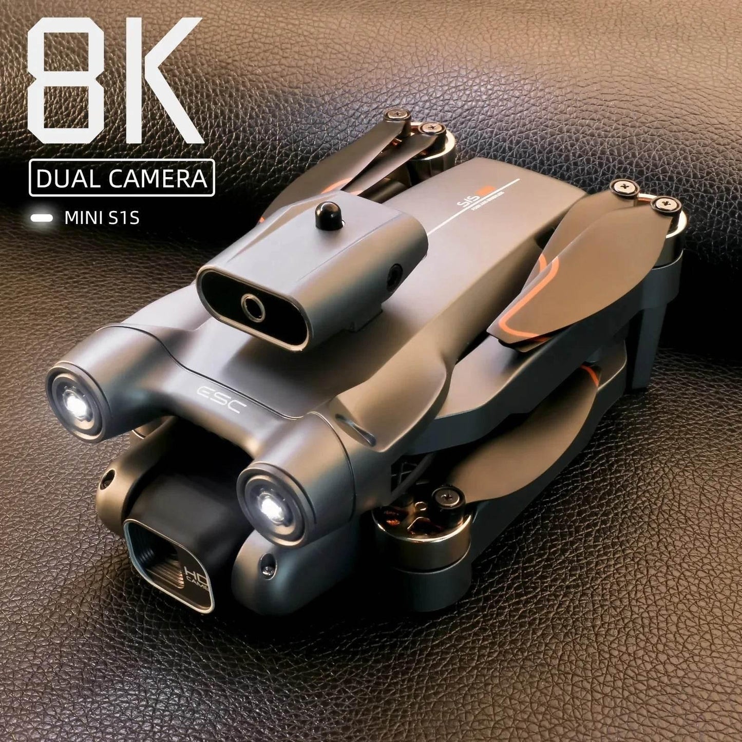 New S1S Mini Drone Caméra 8K Professional Brushless Motor Dron Obstacle Avoidance HD Dual Camera Foldable Quadcopter Toys - Empire P.E