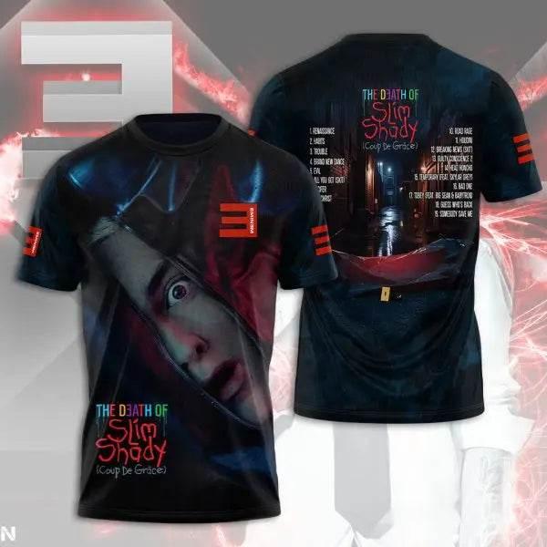 2025 New Men's T-shirt Popular Rapper Eminem 3D Printed t shirts Men/Women Hip Hop Street Tee Loose Casual Top Trend Man Clothes - Empire P.E