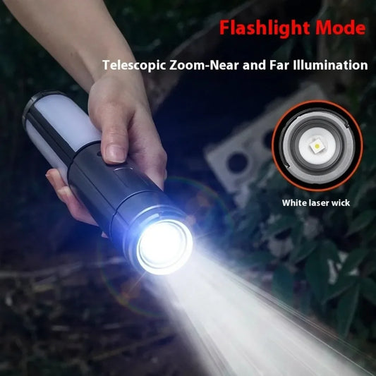2 in 1 LED Camping Light High Bright Flashlight USB Rechargeable - Empire P.E