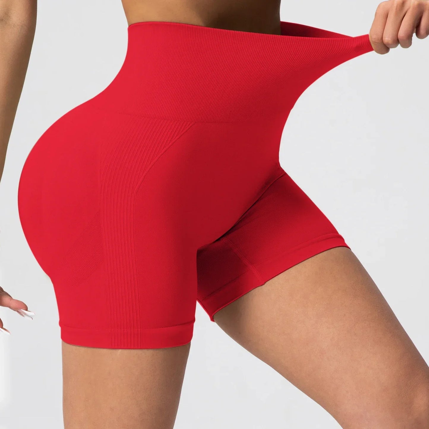 Women Fitness Shorts High Waist Workout Hip Lifting Leisure Shorts Leggings Yoga Gym Running Short Pants Sportswear - Empire P.E