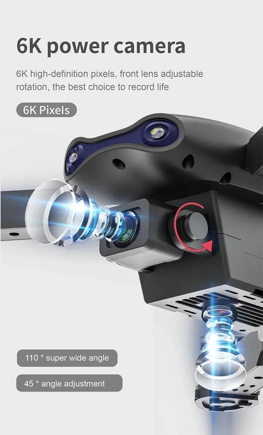 E99 Quadcopter Folding Drone Remote Control Handle Four Axis Aircraft HD Photography UAV Altitude Fixation - Empire P.E