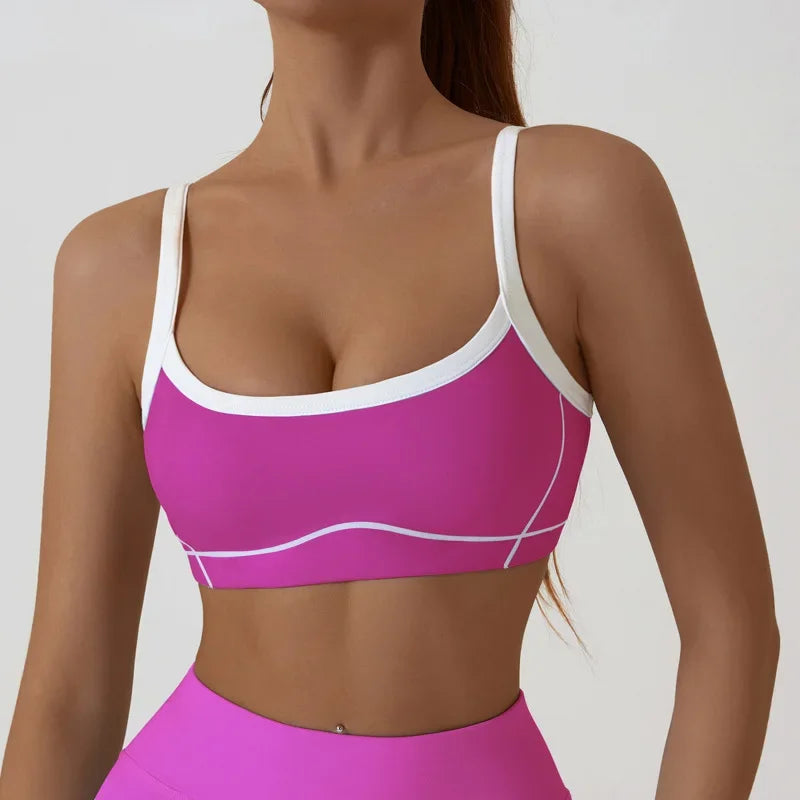 Women's Sports Bra Gym High Support Chest Pad