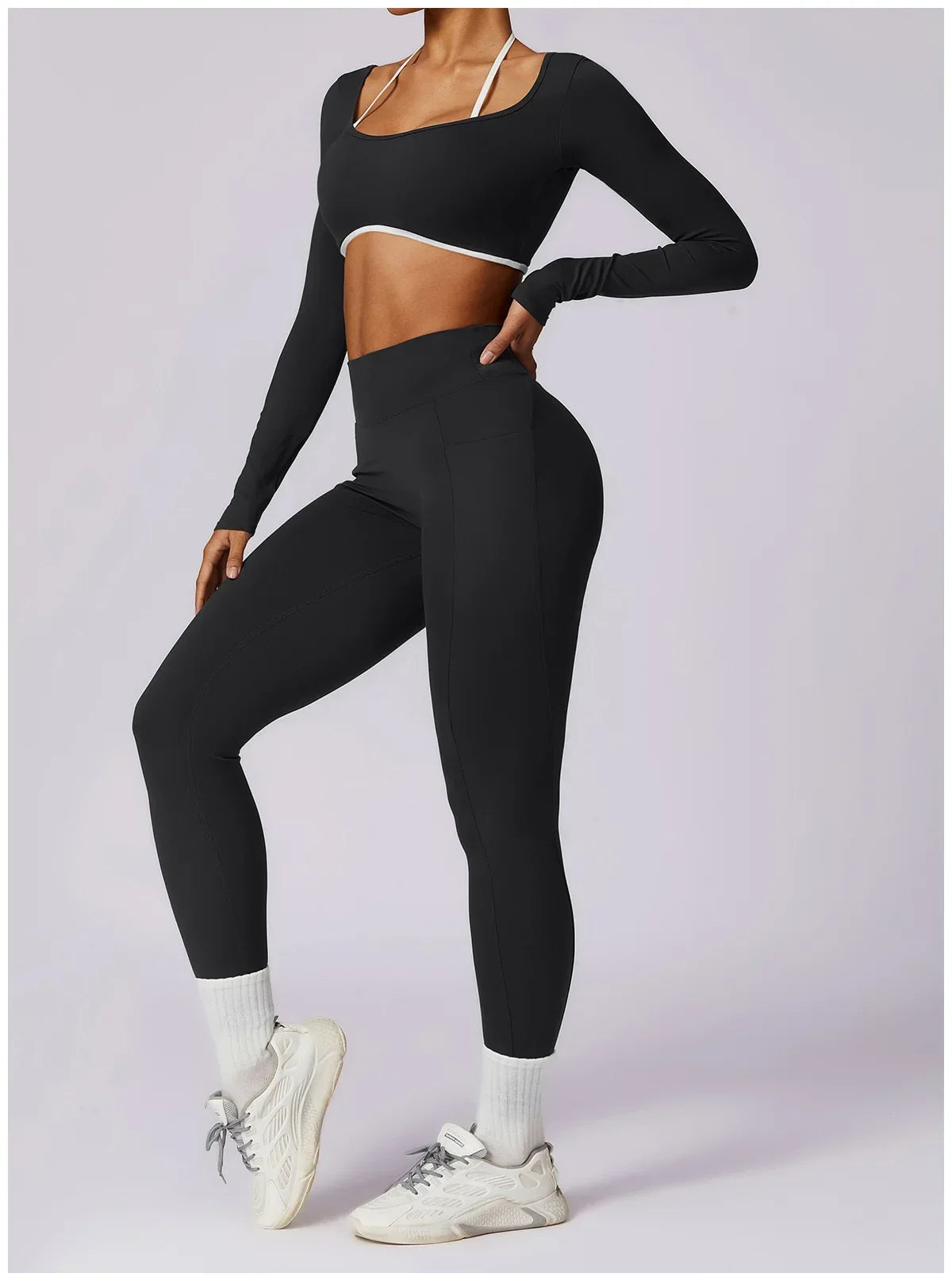Yoga Set 2PCS Women Sportswear Push Up Workout Clothes - Empire P.E