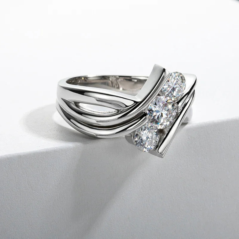 1.2 Carat Moissanite Diamond Vintage Women Jewelry 925 Sterling Silver - Empire P.E