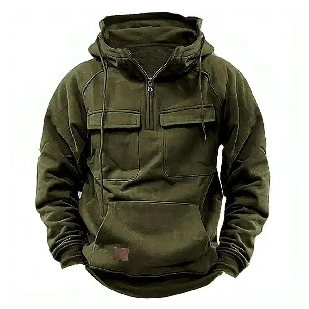 Half Zipper Men's Tactical Hoodies