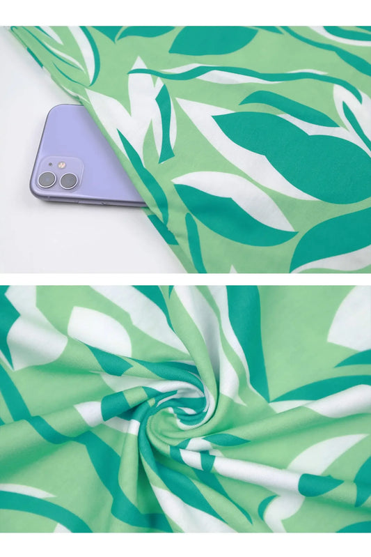 S-5Xl Colorful Printed O Neck Long Dress - Empire P.E