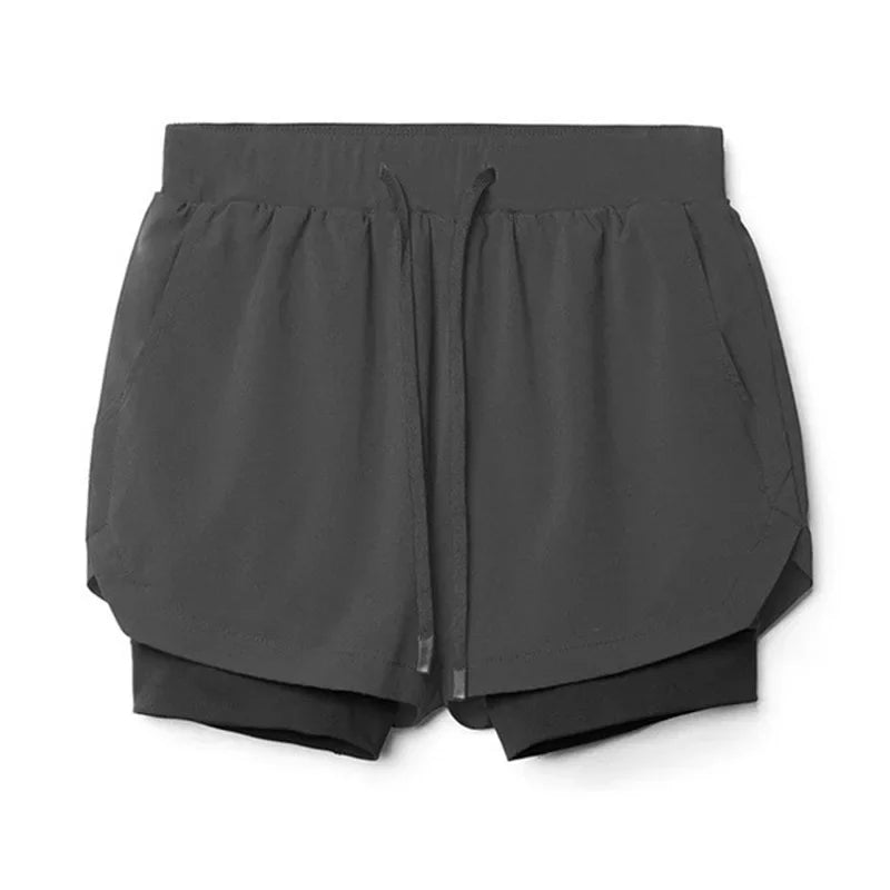 2023 new Breathable Double layer sport shorts - Empire P.E