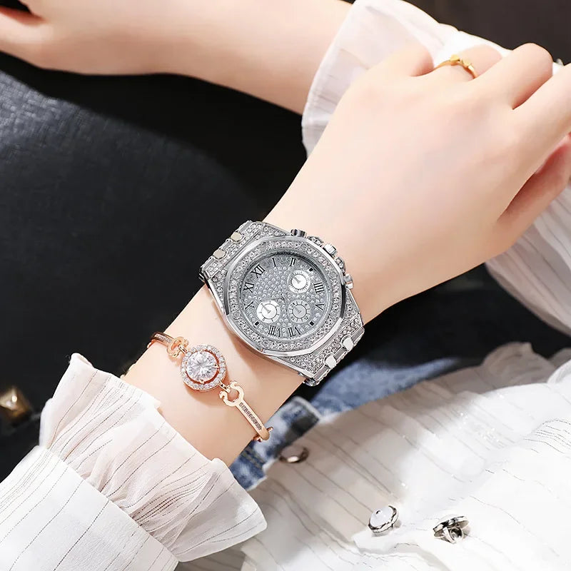 Women's Rhinestone Quartz Watch - Empire P.E