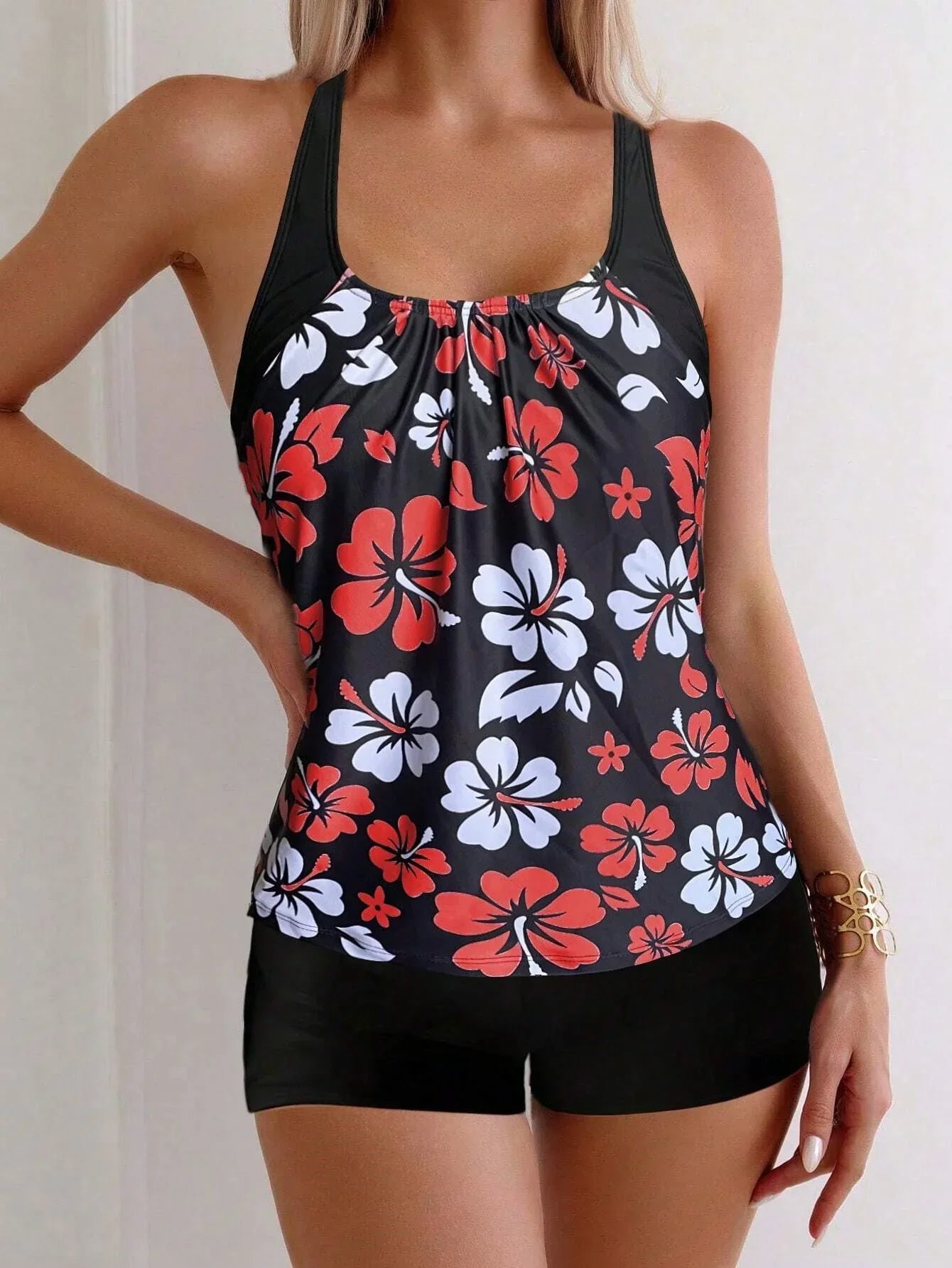 2025 Sexy Floral Tankini Swimsuit - Empire P.E