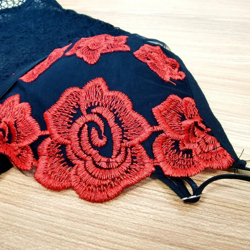 Sexy Lace Thong Lingerie Set - Empire P.E
