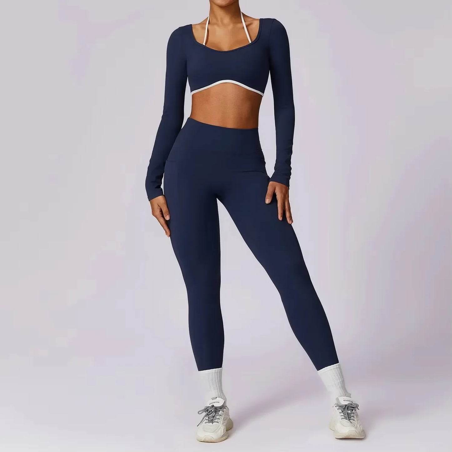 Yoga Set 2PCS Women Sportswear Push Up Workout Clothes - Empire P.E