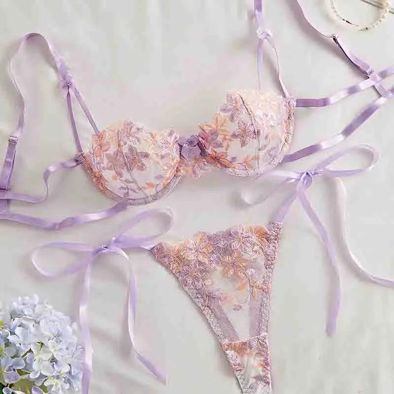 Sexy Lingerie Set Women Embriodey - Empire P.E