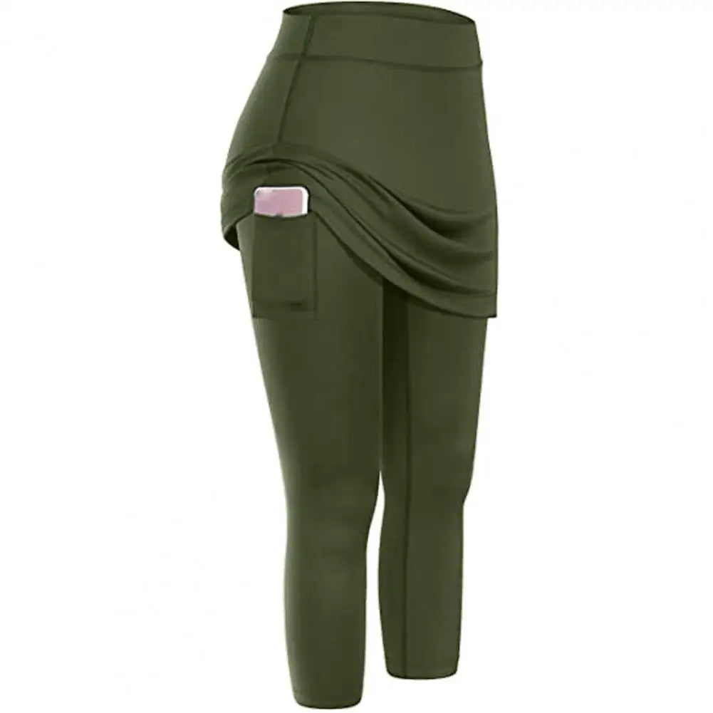 Workout Leggings Yoga Leggings Women Fake Skirt Pants - Empire P.E