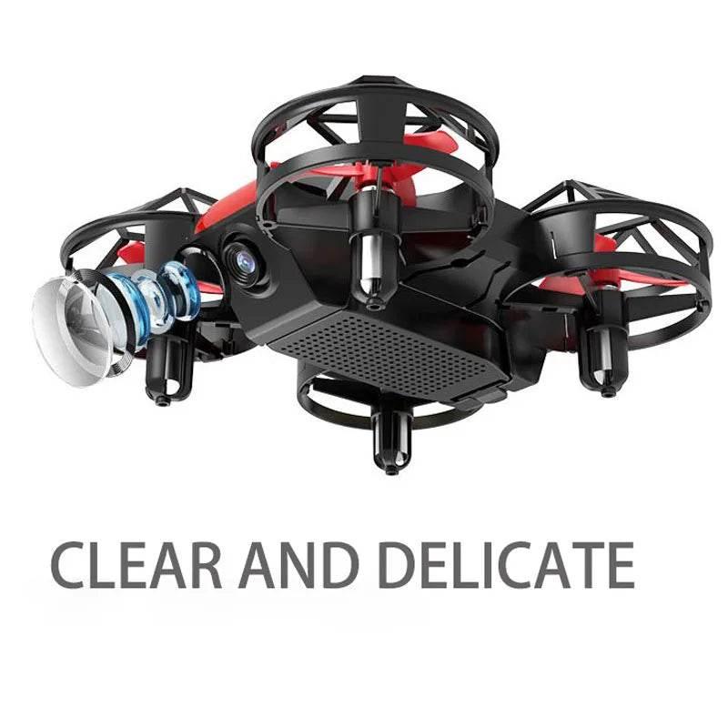 Dowellin D12 Drone Mini Remote Control Aircraft New Children's Toy HD Dual Camera Fixed Height RC Quadcopter Starter Gifts - Empire P.E