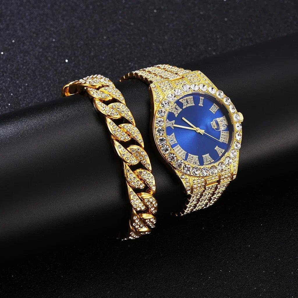 1/2Pc Watch Bracelet Set Hip Hop - Empire P.E