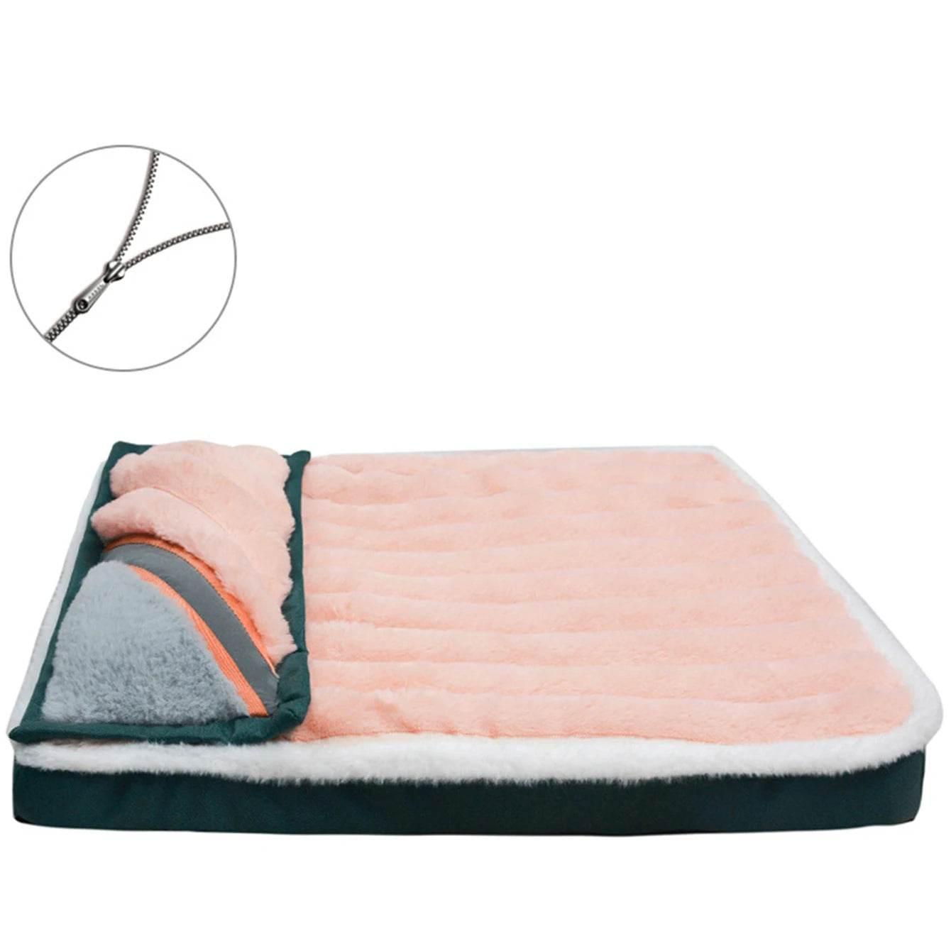 Dog Bed Mat with Zipper Remolvable Pet Mattress for Dog Sleeping Mat Washable Dog Mattress Pet Pad Cushion for Small Medium Pet - Empire P.E