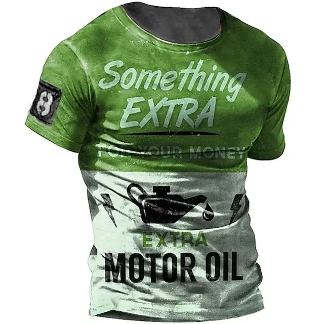 Men Vintage Motorcycle T Shirt 3d Print - Empire P.E