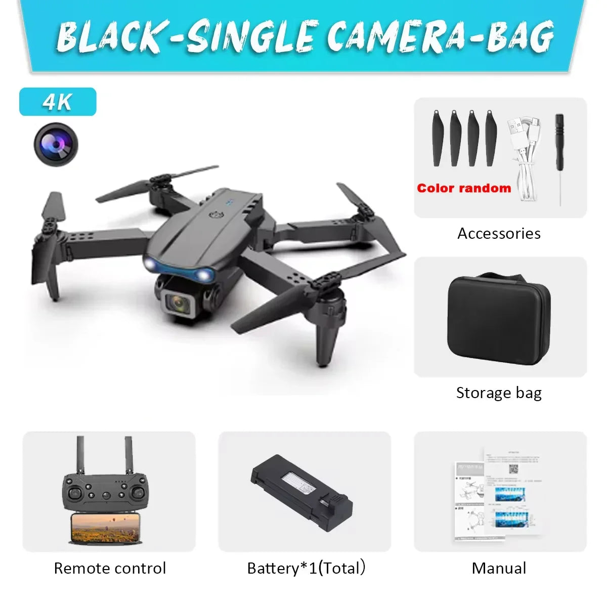 E99Pro Drone HD Professional 4k drone Dual Camera WIFI - Empire P.E
