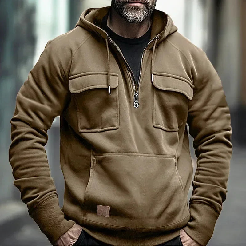 Half Zipper Men's Tactical Hoodies