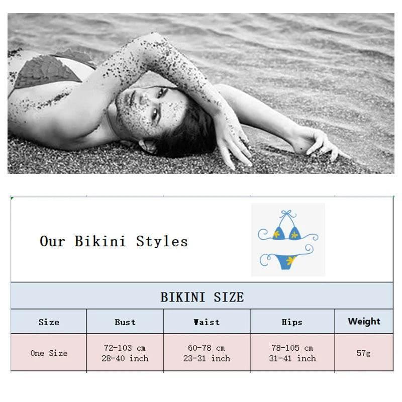 Fashion sexy bikini suit women's two-piece swimsuit leopard print summer ladies beachwear push-up swimsuit women's clothing - Empire P.E