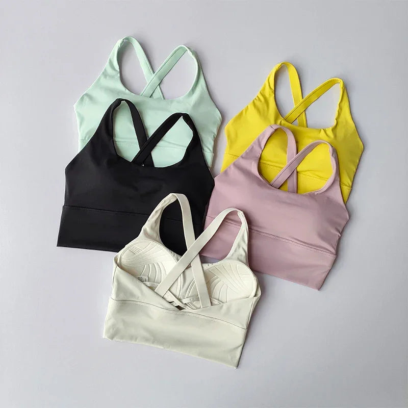 All-in-one Sports Bra Collection Breast High-intensity Professional Shock-proof Huddle Running Bra Yoga Fitness Bra Summer Cloth - Empire P.E