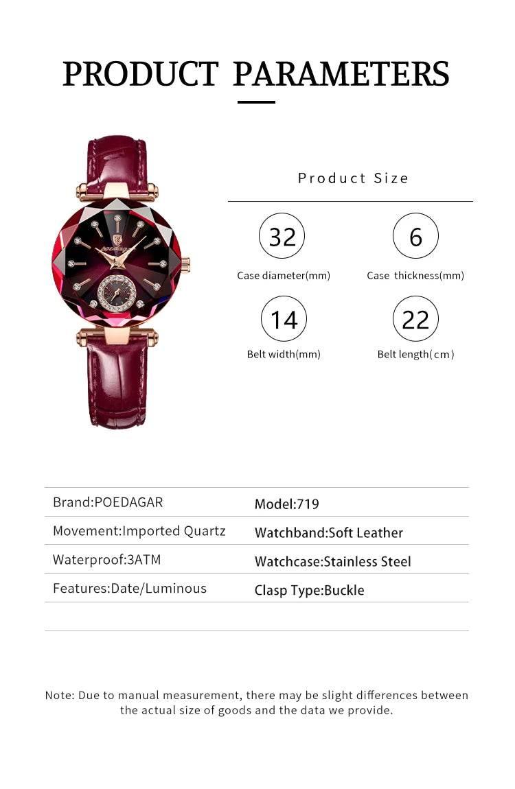 Top Luxury Watches For Women Waterproof Leather - Empire P.E