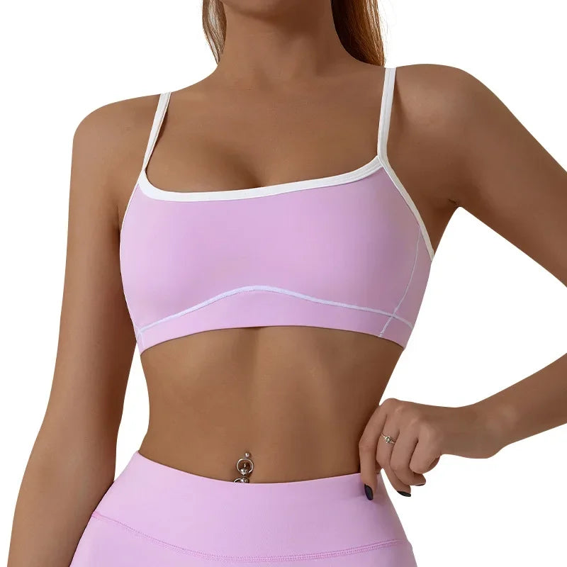Women's Sports Bra Gym High Support Chest Pad