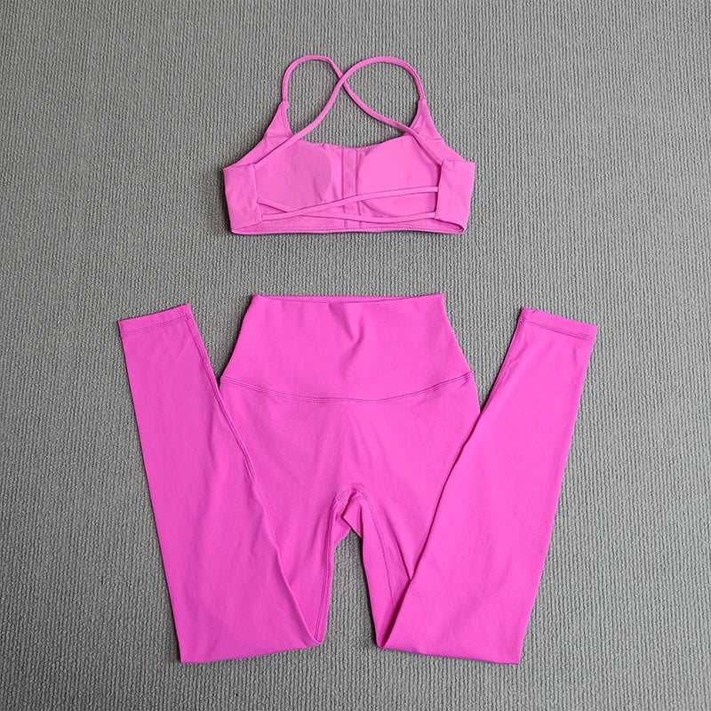 Yoga Clothes Set 2 Pcs Gym Tights Sports Set - Empire P.E
