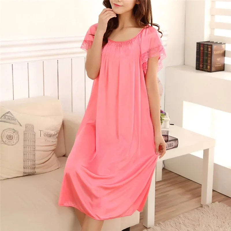 Women Long Sleeping Dress - Empire P.E