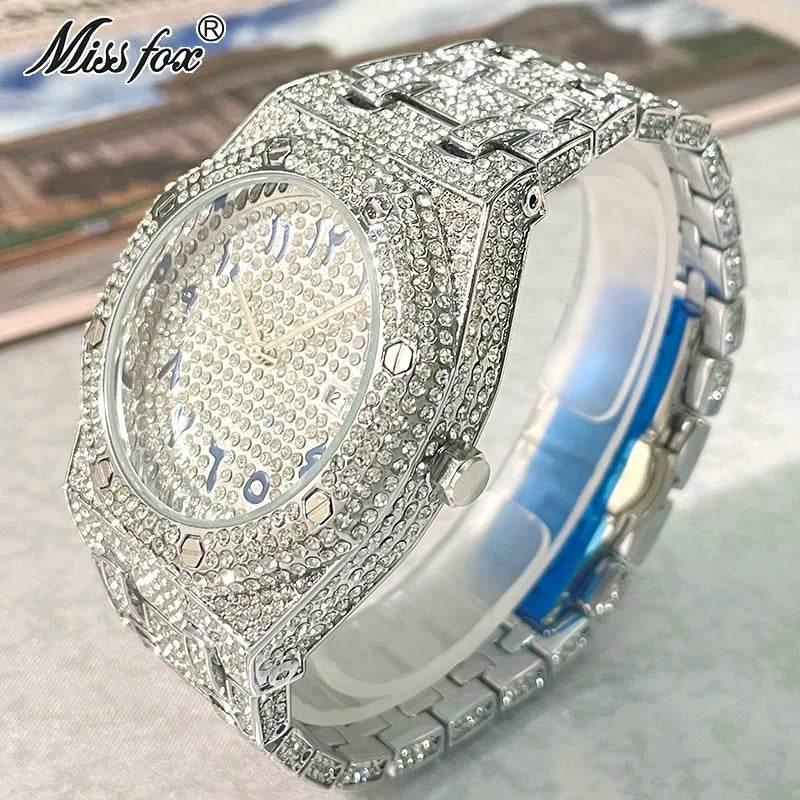 2023 New Arab Number Watch For Men Luxury Fully Diamond - Empire P.E