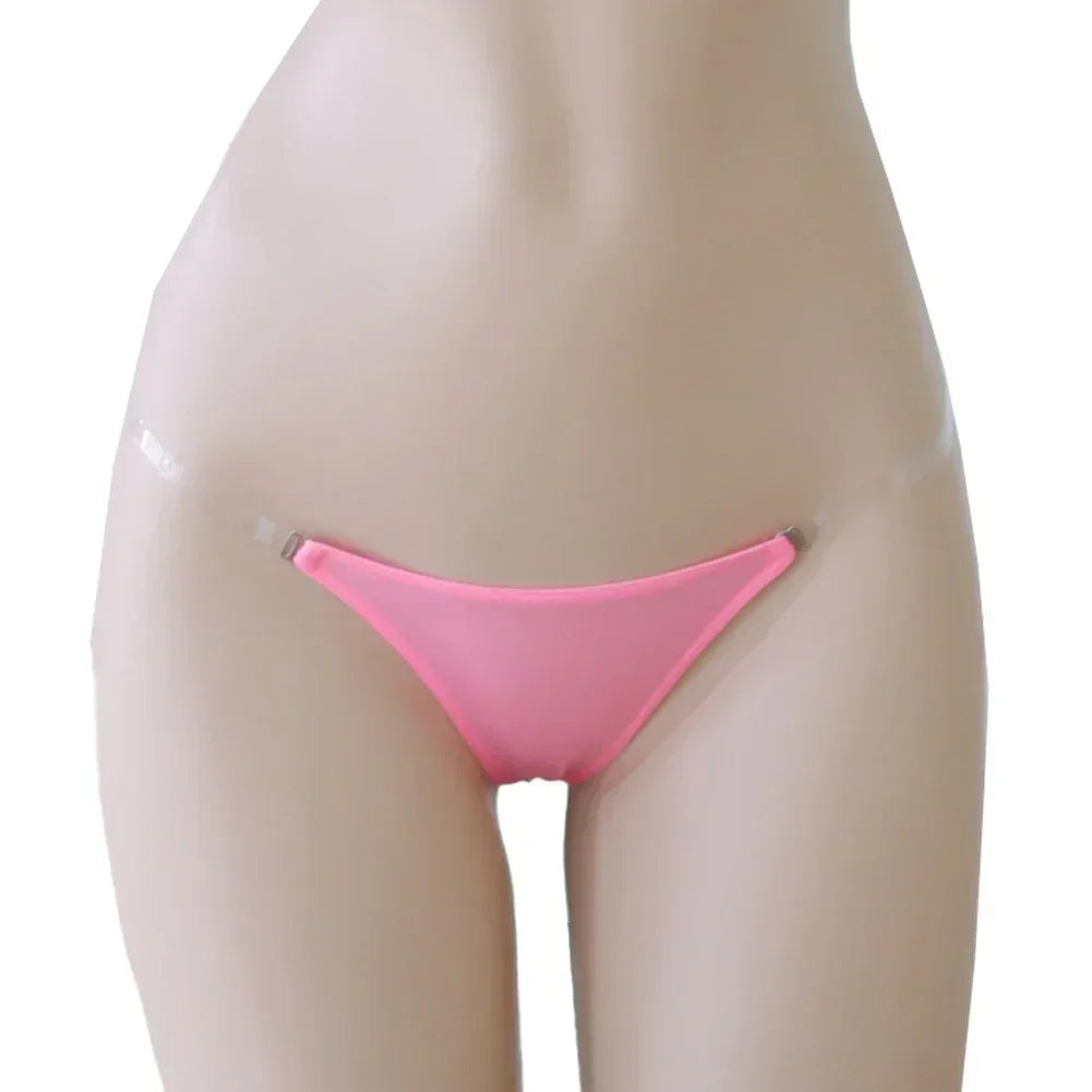 Sexy Women’s Transparent Adjustable Waistband Panties Low-Rise G-String - Empire P.E