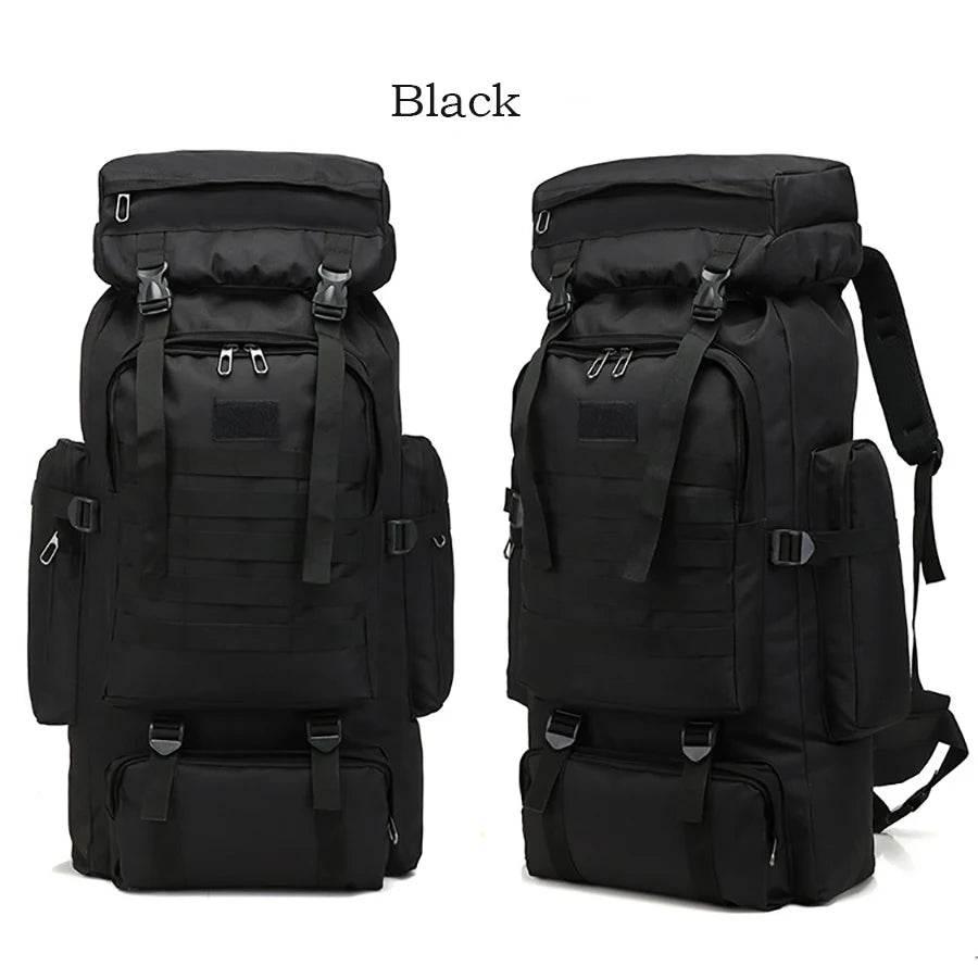 80L Waterproof Molle Camo Tactical Backpack Military Army Hiking Camping Backpack Travel Rucksack Outdoor Sports Climbing Bag - Empire P.E