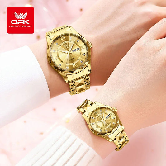 Couple Diamond Gold Watch - Empire P.E