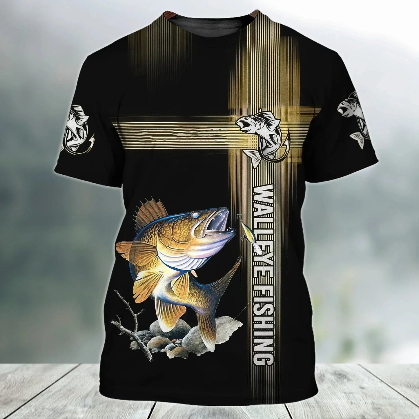 Fish Graphic Oversize Short Sleeve T-shirts - Empire P.E