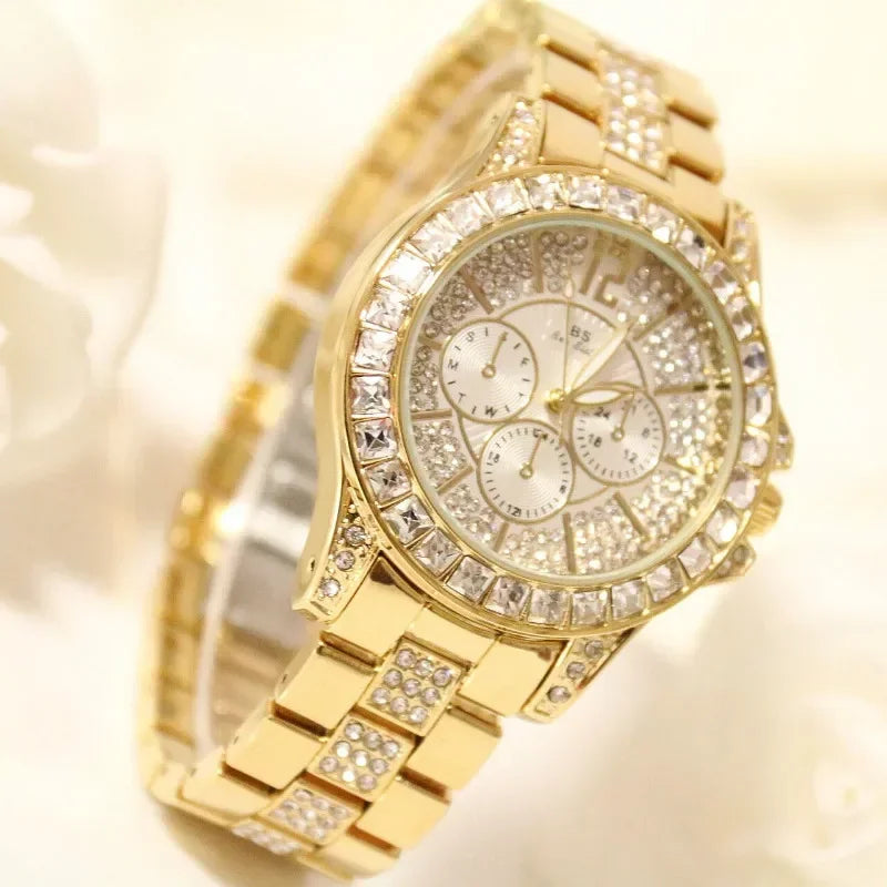 Luxury Women Quartz Dress Diamond Watch - Empire P.E