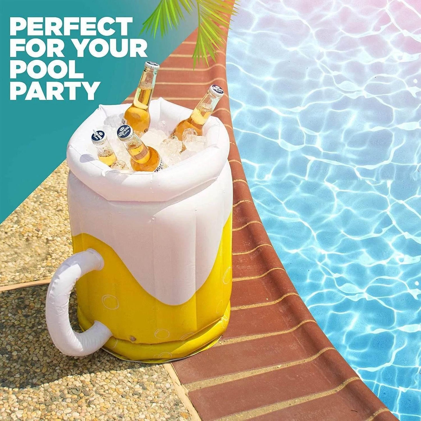 Summer Sea Bucket Cup Holder Inflatable Pool Beach Swimming Play Family Party Float Beer Drink Tray Cooler Table Toy Accessories - Empire P.E