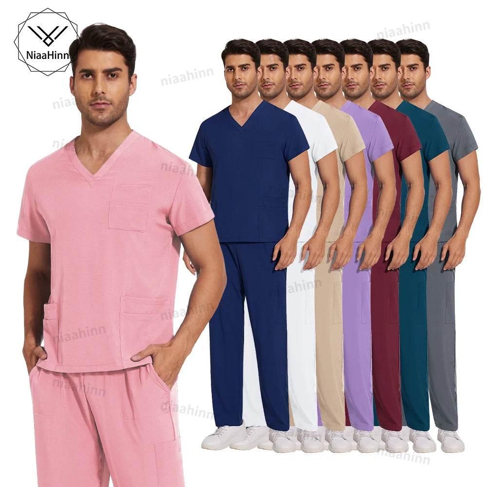 Uniforms Scrub Top Pants Sets Unisex - Empire P.E