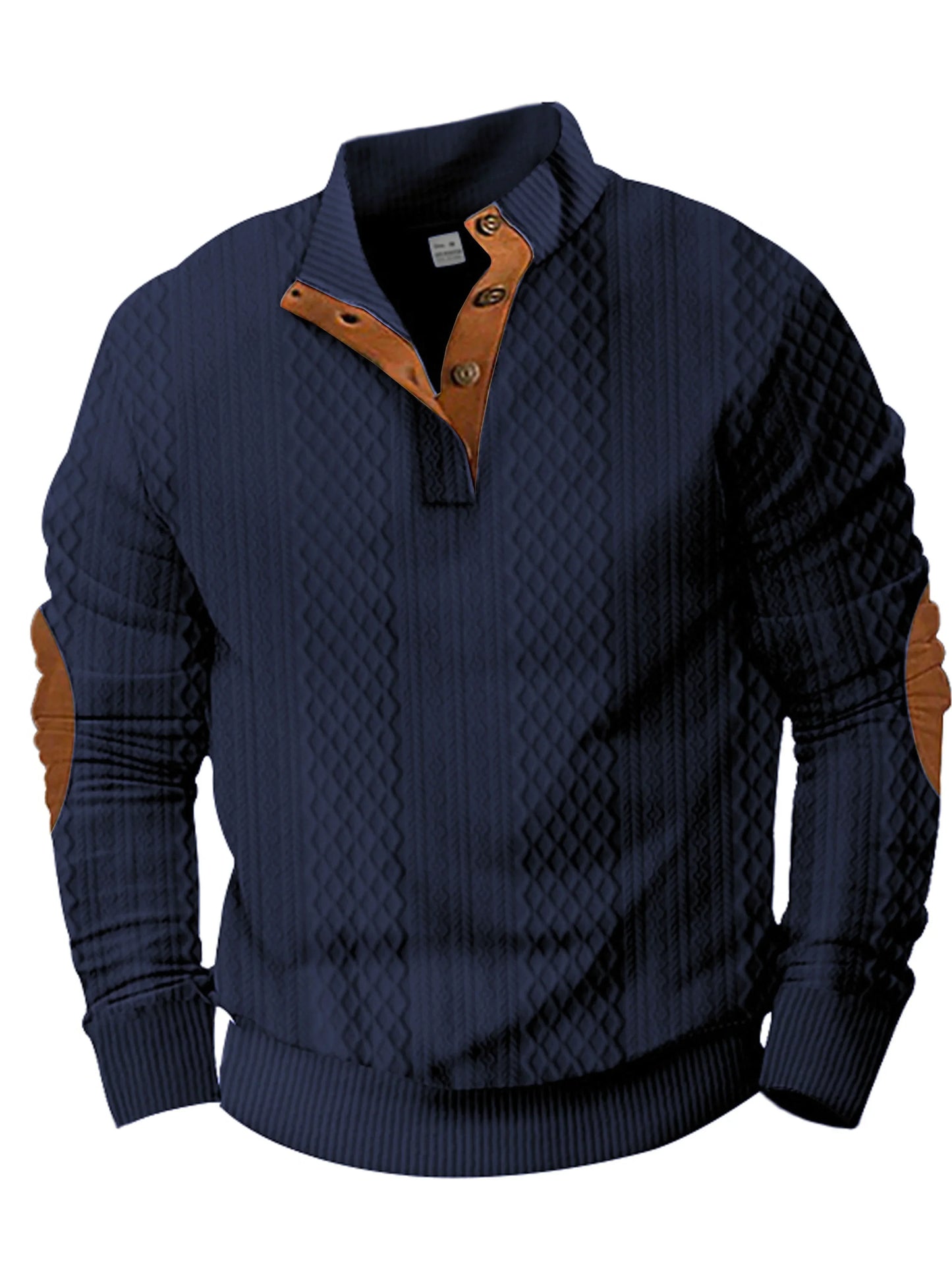 2024 cross-border long-sleeved Jacquard knitted button-down sweater - Empire P.E