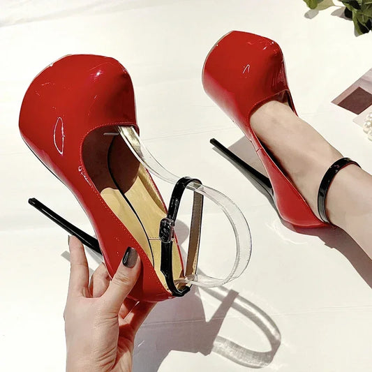 New Sexy Extreme Thin High Heels Buckle Strap - Empire P.E