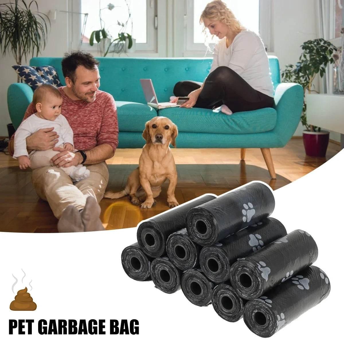 10/30/50Roll Dog Poop Bags Disposable Pet Waste Bags Dog Waste Bags Design Pet Poop Clean Pick Up Bone Bag Dispenser Tools - Empire P.E