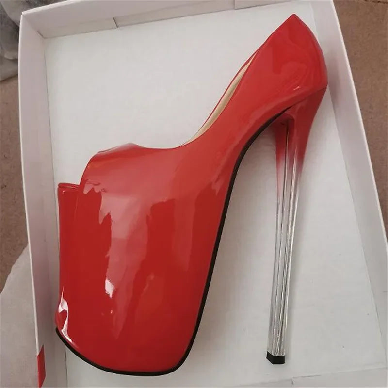 Sexy Stilettos 19cm Thin High-Heeled Patent Leather - Empire P.E