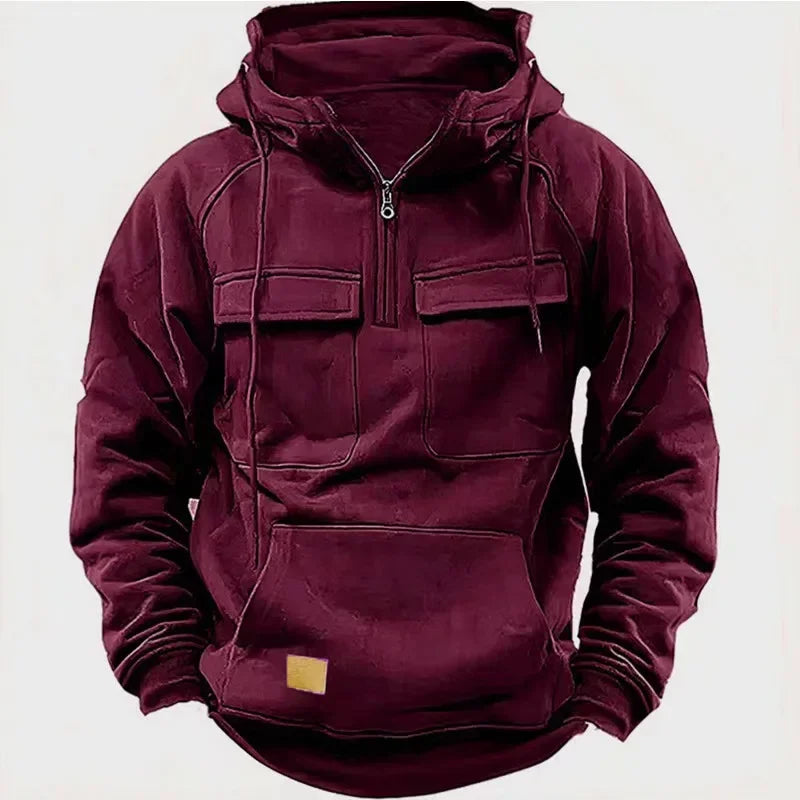 Half Zipper Men's Tactical Hoodies
