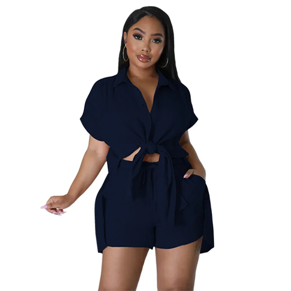 Women Two Piece Sets Elastic Waist - Empire P.E