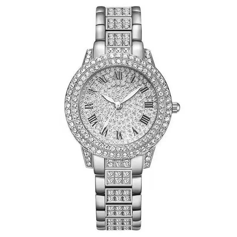 Hip Hop Quartz Watch Women Lady Iced Out Gold Watches Luxury Female Clock Fashion Quartz Watch for Women - Empire P.E