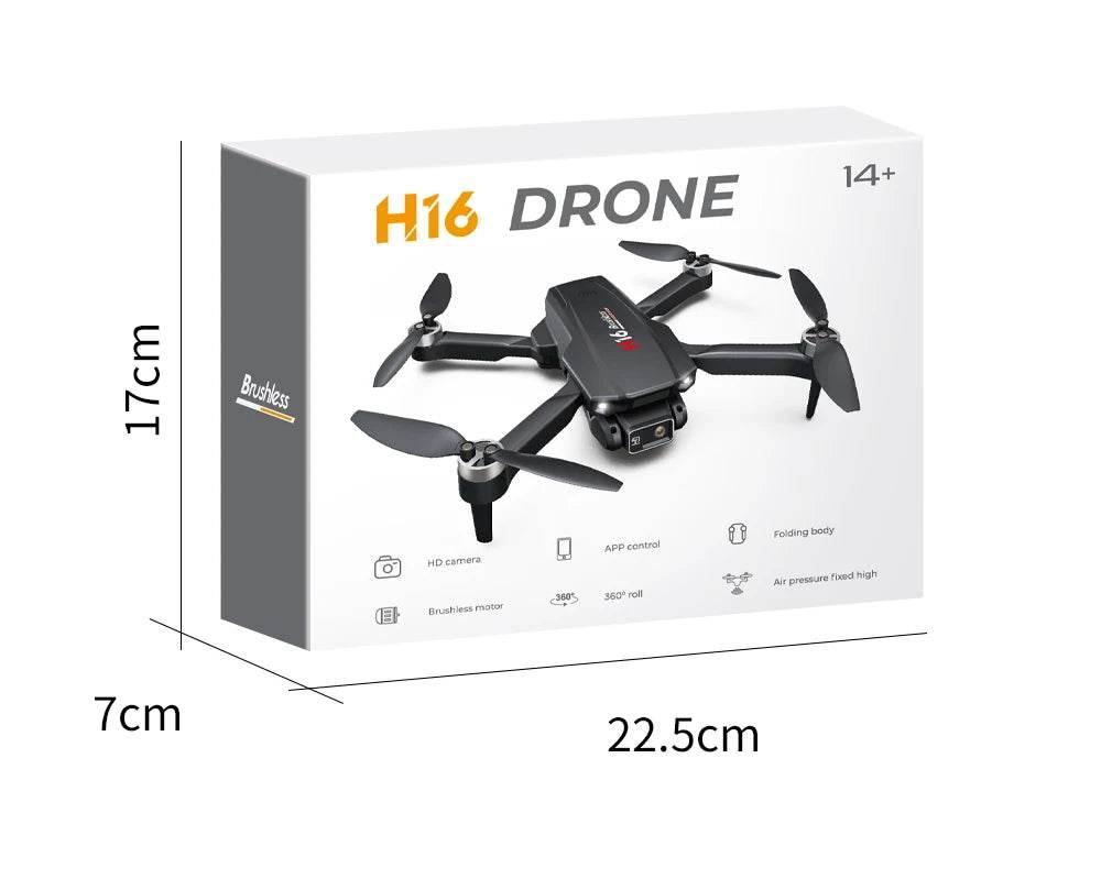 KBDFA New Drone H16 GPS Professional Dual Camera Dron Quadcopter Brushless Aerial Photography Laser Obstacle Avoidance RC Toy - Empire P.E