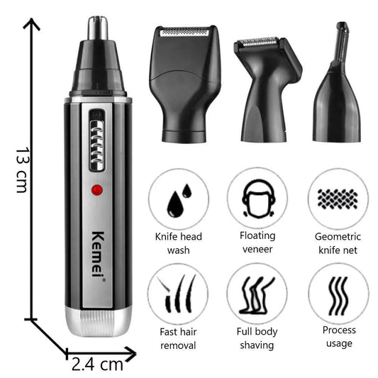 4in1 Rechargeable Nose & Beard Trimmer - Empire P.E