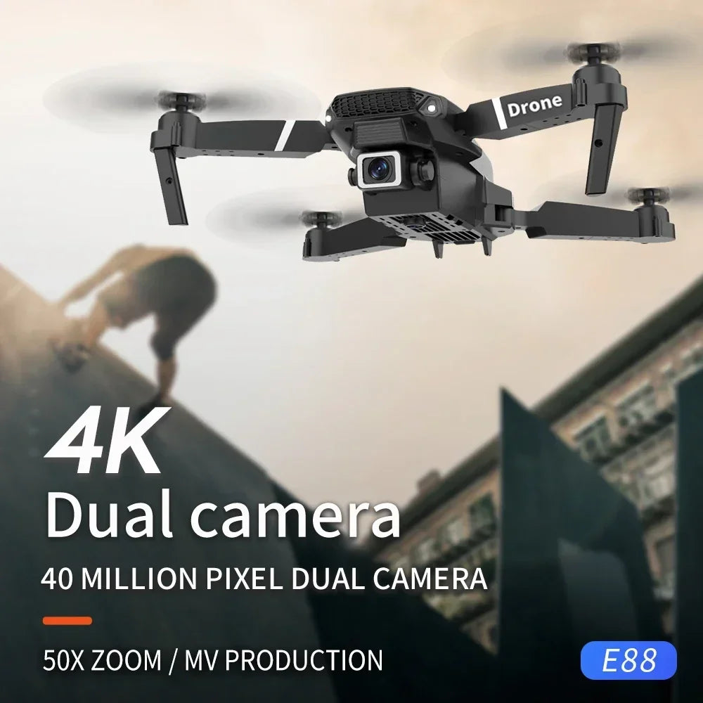 2023 New E88 Pro WIFI FPV Drone Wide Angle HD 4K 1080P Camera - Empire P.E