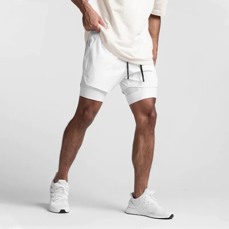 2023 new Breathable Double layer sport shorts - Empire P.E