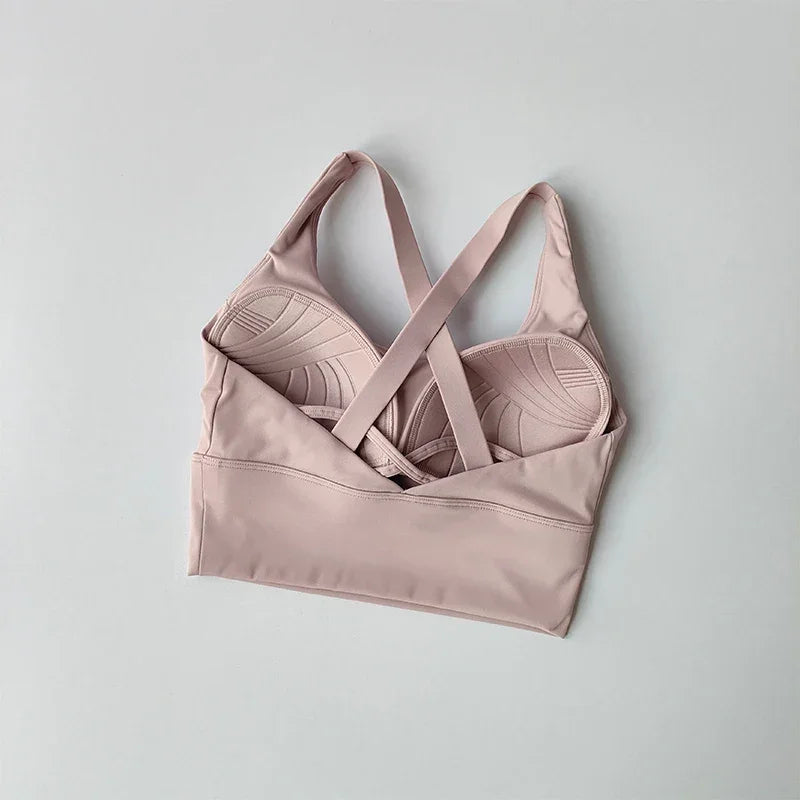 All-in-one Sports Bra Collection Breast High-intensity Professional Shock-proof Huddle Running Bra Yoga Fitness Bra Summer Cloth - Empire P.E