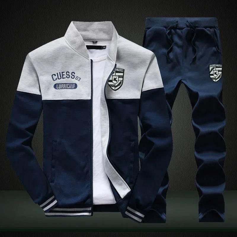 2024 New Men's Tracksuit Fleece Jacket and Sweatpants 2 Piece Set - Empire P.E